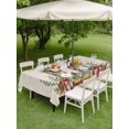 thumbnail image 3 of Outdoor Tablecloth with Umbrella Hole and Zipper, Merry Christmas Rectangle Table Cloth 54x80 Inch Waterproof Tablecloth, Country Boots Star Pine Cone Branches Picnic Table Cover for Patio Camping, 3 of 7