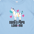 thumbnail image 4 of Inktastic Nana and Papa Grandkids Zebra Girls Baby T-Shirt, 4 of 5