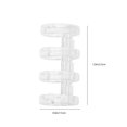 thumbnail image 2 of Plastic Segmented Binder Snap Four-Hole Binder for Student 10Pcs, 2 of 5