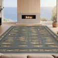thumbnail image 2 of Design&I 8'x10' Washable Area Rug Snag-Free Bass Wildlife Collage Lake Lure Border Trophy Hunting Fishing Flowing Dynamic for Dining Room, Large Office, Lounge, 2 of 7