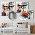 thumbnail image 4 of Designart "Stylish Hats Collection VI" Fashion Metal Wall Art, 4 of 5