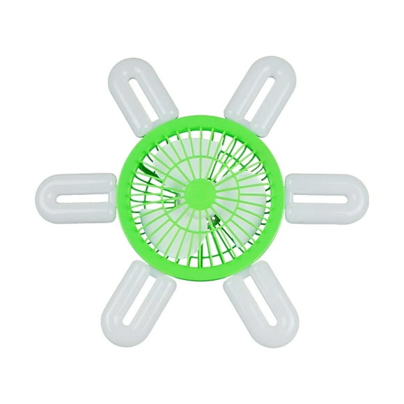 16.5 Inch Ceiling Fan With Light And Remote Control Low Profile Flush Mount Ceiling Fan Without Borderless Led Light Fan For Bedroom Livingroom(Green)