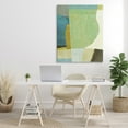 thumbnail image 3 of Stupell Industries Green Geometric Collage Abstract Painting Gallery Wrapped Canvas Art Print Wall Art, 36 x 48, 3 of 8