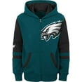 thumbnail image 2 of Preschool Green Philadelphia Eagles Stadium Color Block Full-Zip Hoodie, 2 of 3