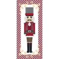 thumbnail image 2 of Metz, Andi 8x14 Gold Ornate Wood Framed with Double Matting Museum Art Print Titled - Nutcracker On Red Stripe III, 2 of 4