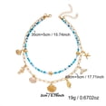 thumbnail image 2 of NICKSUN Boho Beach Vacation Multi-Layer Beaded Stackable Necklace, Colorful Seed Bead Choker with Starfish, Seashell, Fish & Mermaid Tail Charms, Coastal Ocean Layered Statement Jewelry, 2 of 7