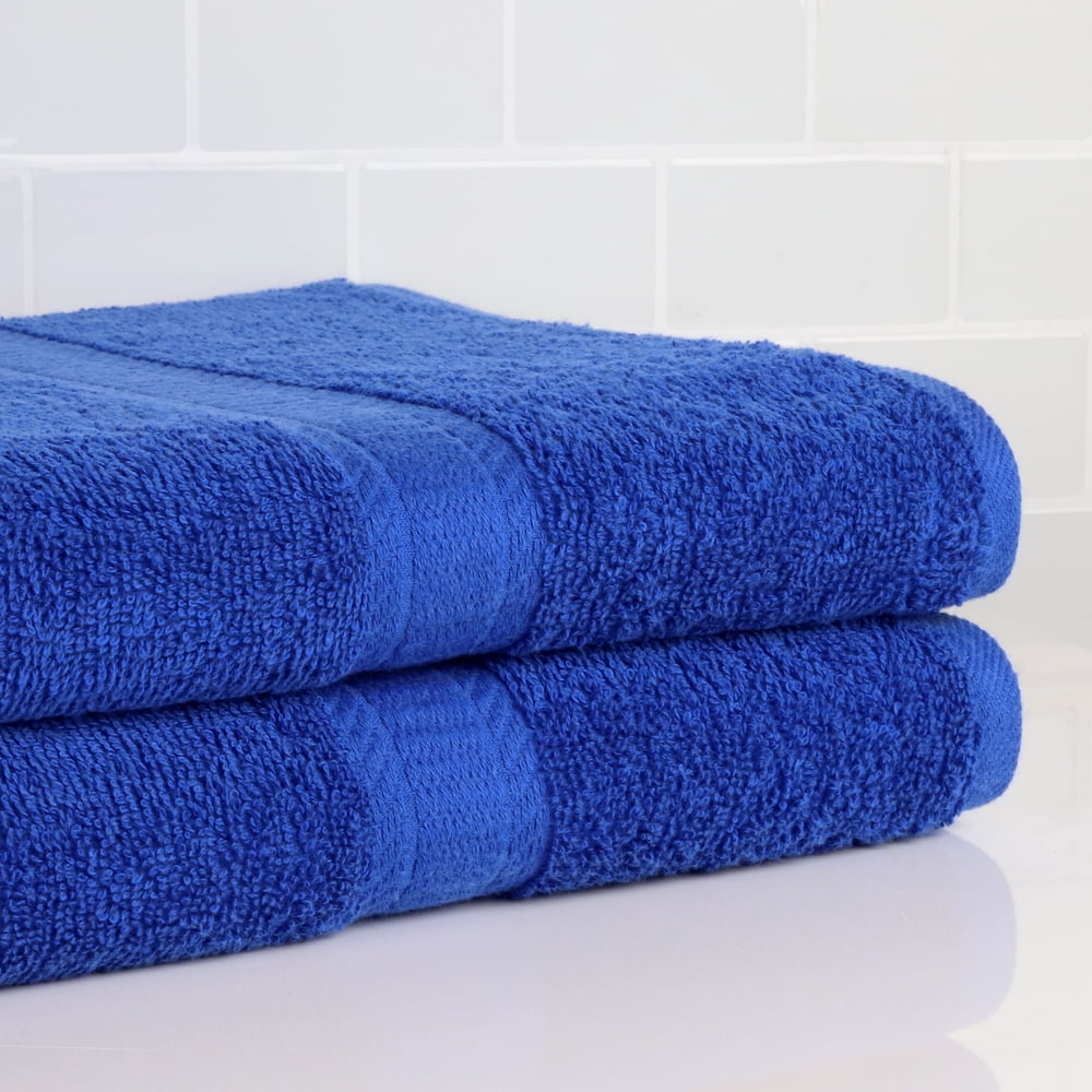 Mainstays Basic Solid 2-Piece Bath Sheet Set, Royal Spice - Walmart.com ...