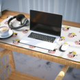 thumbnail image 3 of Long Mouse Pads for Desk,White Cow Crown Pattern Desk Mats on Top Of Desks, Desk Mouse Pad Extra Large with 3mm Non-Slip Base and Stitched Edge for Gaming,Office,Work,Home 35.4"x15.7", 3 of 6