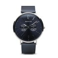 thumbnail image 1 of Bering 14240-303 Male Classic Polished Silver Mesh Watch with Blue Dial, 1 of 1
