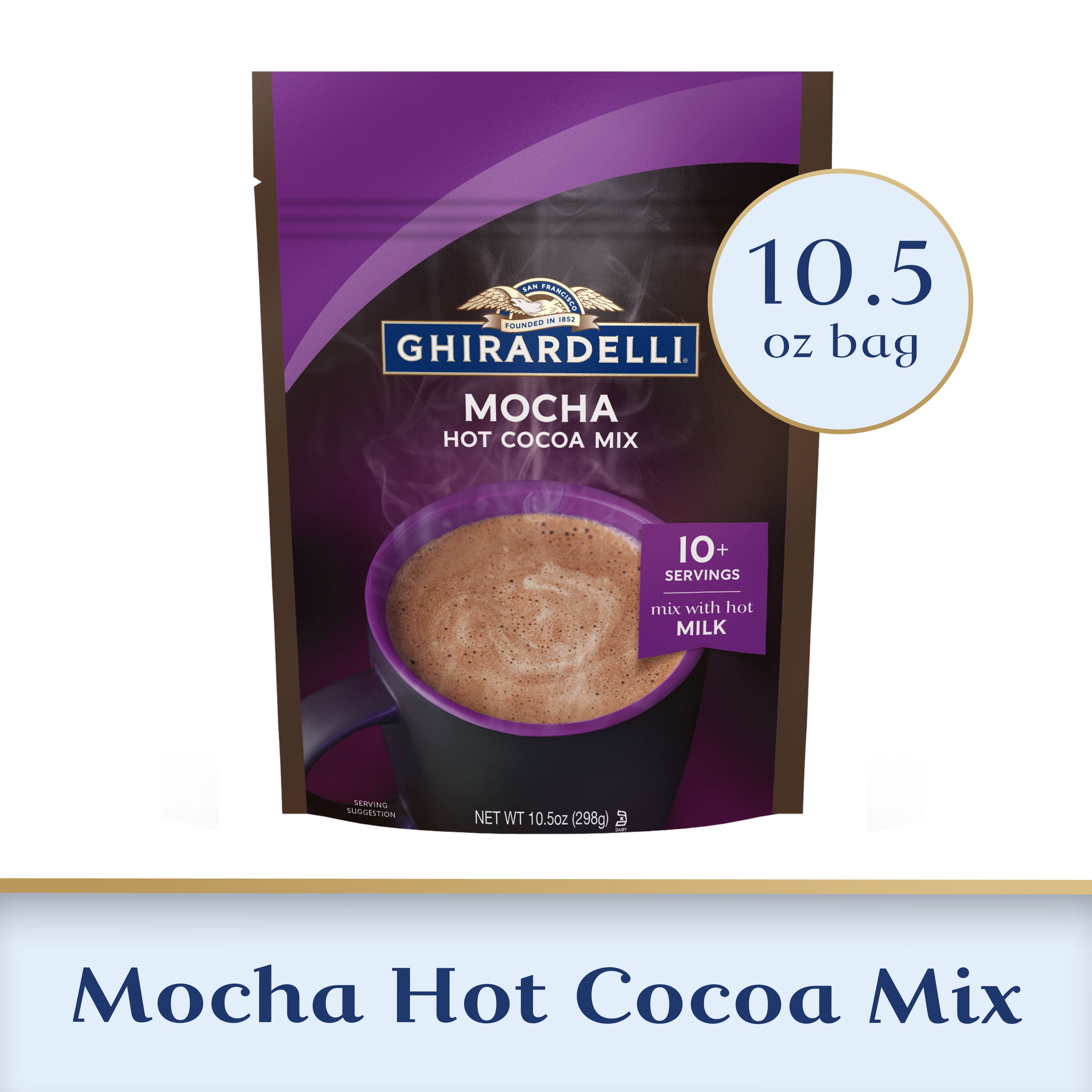 GHIRARDELLI Mocha Hot Cocoa Mix, 10.5 Oz Bag - Walmart.com