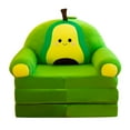 thumbnail image 2 of Plush Foldable Kids Sofa Backrest Armchair 2 In 1 Foldable Children Sofa Cute Cartoon Lazy Sofa Children Flip Open Sofa Bed For Living Room Bedroom Without Liner Filler Cushion Easy To Use, 2 of 4