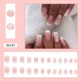 thumbnail image 2 of 24Pcs White Flower Nail Kit: Luxurious Press-On Nails for Elegant Care Collection, 2 of 5