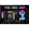 thumbnail image 2 of CORSAIR Hydro X Series iCUE LINK XH405i Custom Cooling Kit - Hardline Water Cooling Loop - XC7 ELITE CPU Water Block - XD5 ELITE D5 Pump Res - XR5 360mm Radiator - 3x QX120 RGB Fans, 2 of 6