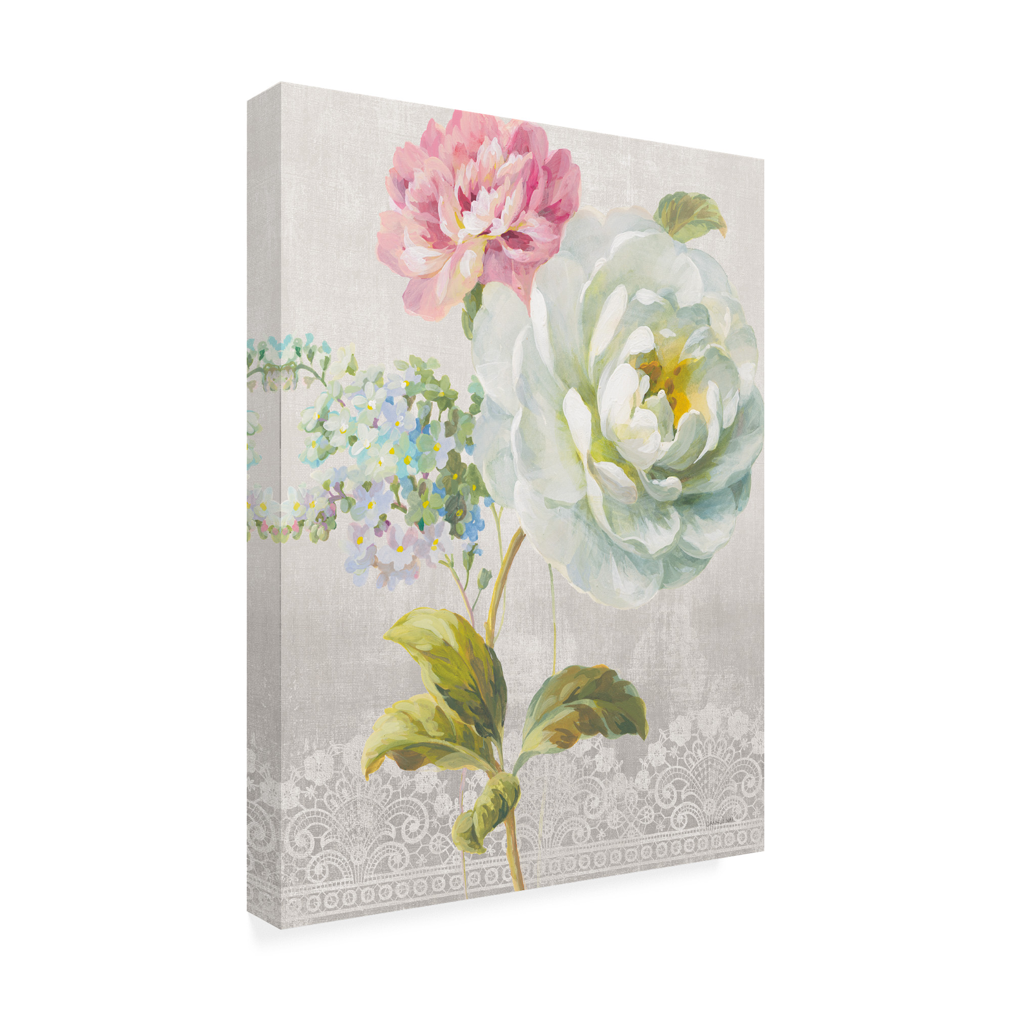 Trademark Fine Art 'Textile Floral I' Canvas Art by Danhui Nai
