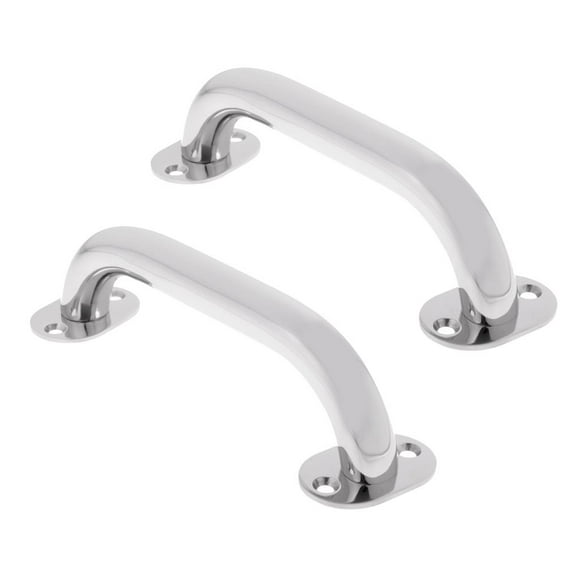 PAQUETE de 2 Pasamanos de material acero Inoxidable 316 de 9 "Asa Universal para Barco Marino