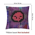 thumbnail image 4 of nygtbtfer Throw Pillow Cover 80S 8 Bit Pixel Retro Arcade Game Old Video Design Angry Attack Pillow Case Square Cushion Cover for Sofa Couch Bed Car  White, 4 of 7