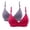 Purple, variant on Honeeladyy Women's Plus Size T-Shirt Bra 2pcs Woman's Embroidered Glossy Comfortable Breathable Bra Underwear No Rims Valentine's Day Gifts #Za-40/90
