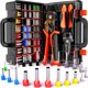 thumbnail image 1 of Kit de herramientas para engarzar férulas hexagonales SOMEELINE 24-8 AWG con alicates, 1 of 9