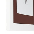 thumbnail image 5 of ArtToFrames 26x32 Matted Picture Frame with 22x28 Single Mat Photo Opening Framed in 1.25 Satin White Frame and 2 Maroon Mat (FWM-3966-26x32), 5 of 8