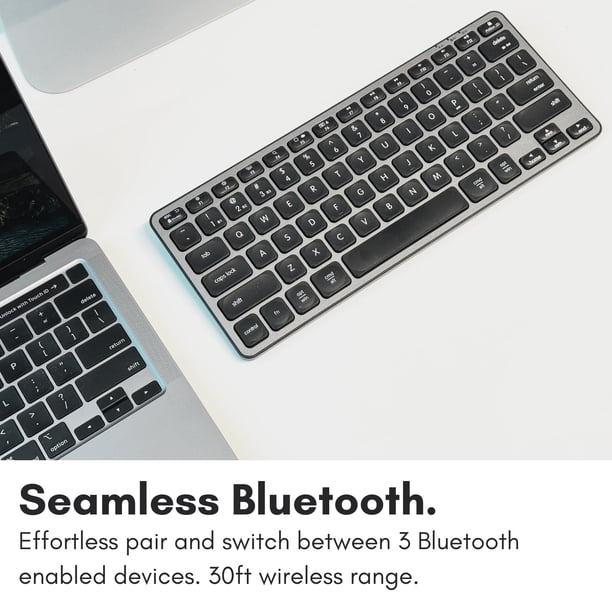 Macally Bluetooth Keyboard for Mac - Premium Multi Device Keyboard