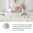 thumbnail image 4 of 39 ft Silver Chain for Jewelry Making with Jump Rings and Lobster Clasps-0.08 in, 4 of 6