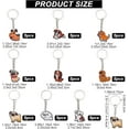 thumbnail image 2 of 1 set 8 Style 40Pcs Farm Animal Keychains Pendants Catoon Dog Car Key Ring Charm with Hoop Universal Birthday Party Favors Accessories Gifts for Women Backpack Charm Handbag Purse Wallet Decor 3in, 2 of 5
