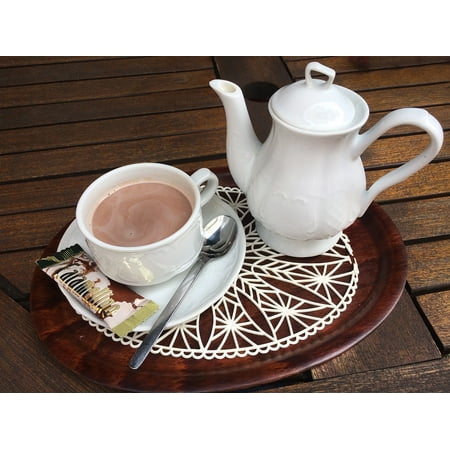 - LAMINATED POSTER Cover Cocoa Pot Cup Poster Print 24 x 36