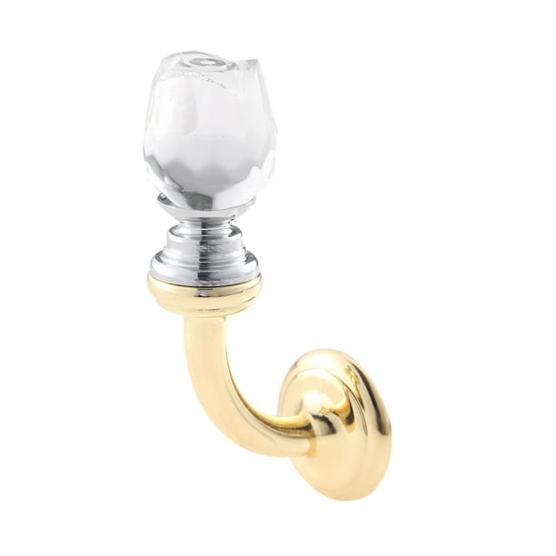 1pc zinc aleación de cristal ganchos de pared colgador de pared sombrero toalla toalla gancho baño cocina solo ganchos suspensión muebles hardware