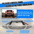 thumbnail image 3 of Bronco Bull Bar Front Bumper Steel Brush Guard For 2021 2022 2023 Ford Bronco(Not Bronco Sport), 3 of 12