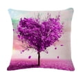 thumbnail image 2 of Funda de almohada de lino de árbol púrpura cubierta púrpura del amortiguador del algodón de la vendimia del árbol de la cubierta de la decoración casera # 1 # 1 Magideal Funda de almohada de lino de árbol púrpura, 2 of 7