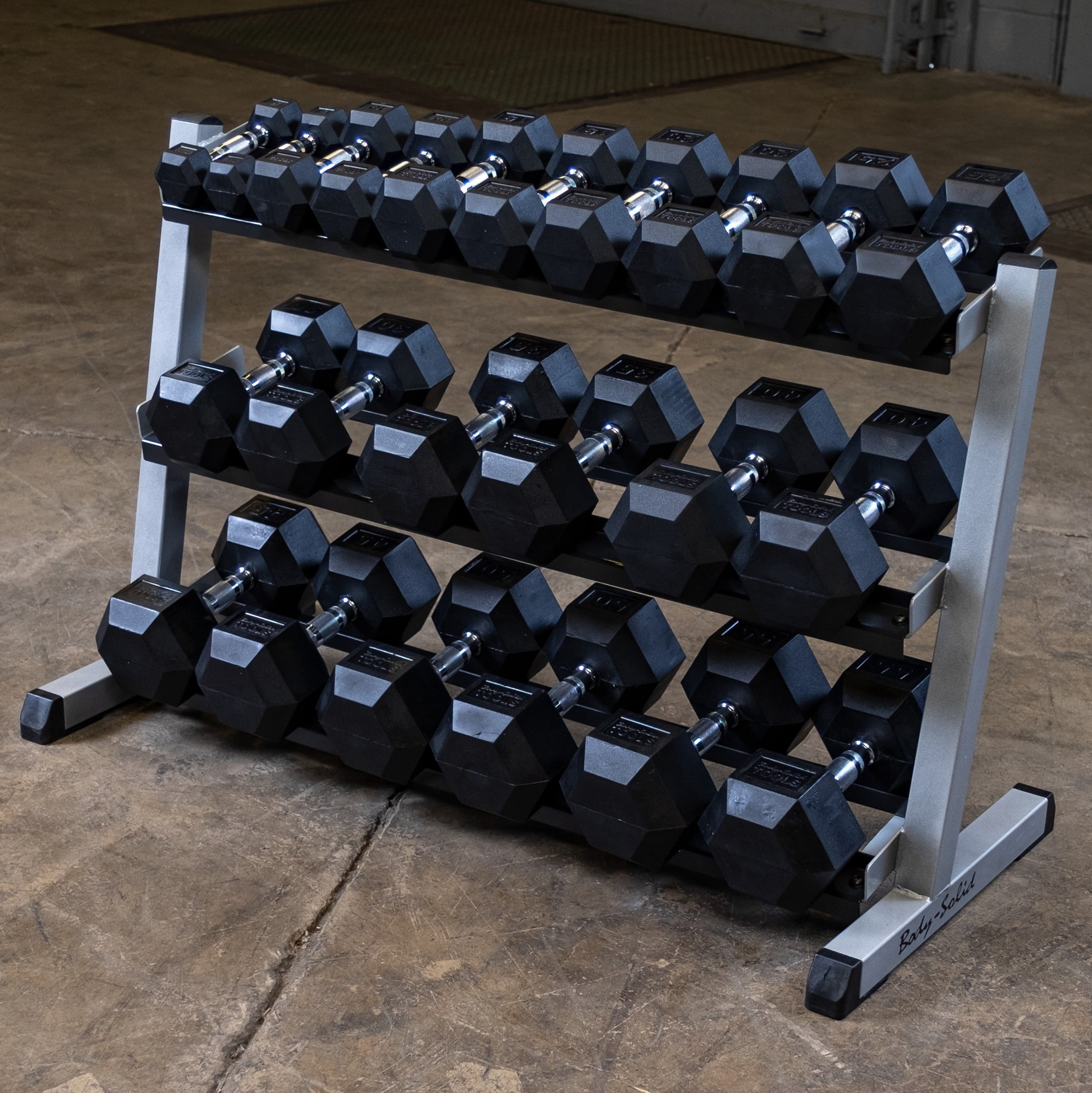 Body Solid - GDR48 3 Tier Horizontal 48" Dumbell Rack