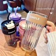 thumbnail image 5 of Simple Large Capacity Handy Plastic Cup Girl Office Mug Black, 5 of 5