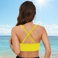 thumbnail image 4 of Rhuody Swim Tops Women Tankini Set Bikini Top With Swim Skirt Summer Beach Swim Suit F Leisure Beach Wear Yellow Xs, 4 of 6