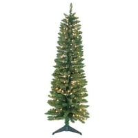 Christmas Trees By Height Product Image Jolly Work Pencil Pre Lit 5 Green Artificial Christmas Tree With 150 Clear Lights