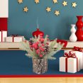 thumbnail image 4 of FOCUSNORM Tabletop Christmas Tree Snow Flocked Small Artificial Tree with Pinecone Berries Desk Decor for Fireplace Home Party, 4 of 8