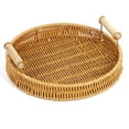 thumbnail image 1 of PENGXIANG Japanese Style Vegetable Bread Basket Eco-Friendly Organic Rattan Threads Basket for Kitchen Dining Room Cafe   Large, 1 of 6