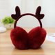 thumbnail image 1 of 1PCS Cache-Oreilles en bois de cerf d'Hiver Bourgogne, Cache Oreille Fille Peluche Doux Protection Oreille Hiver Earmuffs pour Fille Homme Femme, Couv, 1 of 3
