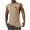 Khaki, variant on EGNMCR Round-Neck Tank Top Men's Tank High Elasticity Sports Pullover Round Neck Sleeveless Fitness Muscular Man Fitness Clothes Men cotton Tank Top