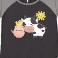 thumbnail image 4 of Inktastic Fun Farm Animals- cow, pig, chick Women's Plus Size T-Shirt, 4 of 5