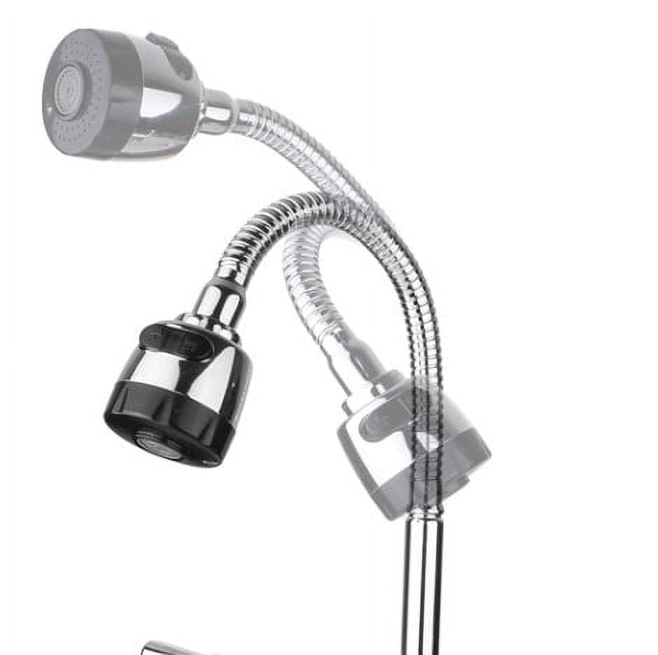Bathroom Faucet with Flexible Spout for Office RV Motorhome, Plastic Body Chrome Finish 4" Center by MADOL