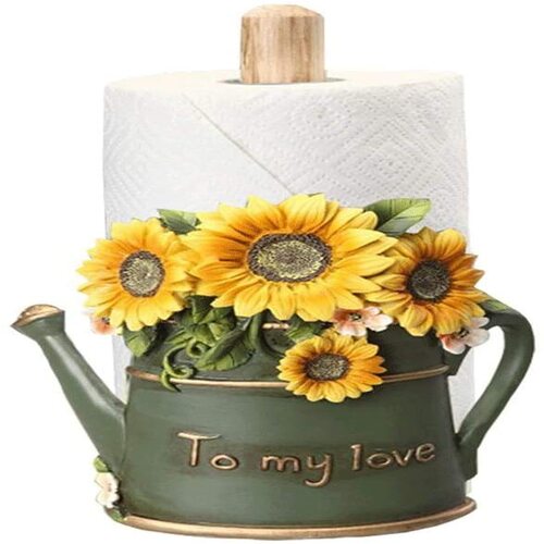 Adjustable Sunflower Resin Paper Towel Holder