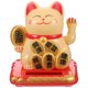 thumbnail image 1 of Adorno de plástico con forma de gato de la fortuna con energía solar para coche, hogar y oficina., 1 of 6