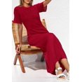 thumbnail image 4 of Vestido PRETTYGARDEN 2025 Verano Rojo Calado Medio, 4 of 6