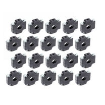 Allstar Performance ALL14192-20 Ballast Bracket - Economy - Clamp-On - Black Anodized Aluminum - 1 in OD Tube - Set of 20