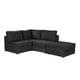 thumbnail image 2 of Sala Modular Esquinera con Taburete 3 Plazas Dicasa Versa Negro, 2 of 9