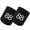 White 88, variant on COUVER Embroidered White Number 88 Black 3 Inch Terry Cotton Athletic Wristbands 1 Pair (Mens)