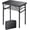Black, variant on Folding TV Trays Foldable Dinner Tray Table Adjustable Height Food Snack Eating Couch Side Table Sturdy Aluminum Portable Sofa Tray End Table for Outdoor Indoor Camp Pinic Bed Couch Living Room(Black