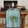 thumbnail image 2 of Table Decor Table Runner Summer Tropical Palm Tree Pattern Coffee Table Cover Cloth Wedding Party Restaurant Table Runner, 2 of 5