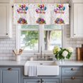 thumbnail image 2 of Happy Birthday Window Valance Curtain Colorful Balloons Rod Pocket Short Curtain for Living Room, Bedroom & Kitchen Window Decor 42x18in, 2 of 8