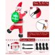 thumbnail image 5 of Papá Noel inflable navideño TURNMEON de 6 pies de altura para escalar, 5 of 6